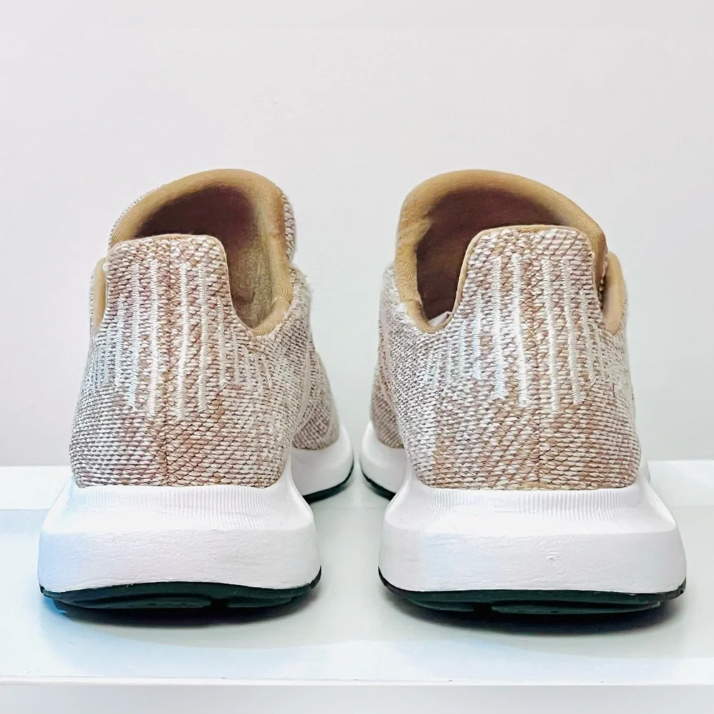 Adidas Tan & White Running Shoes